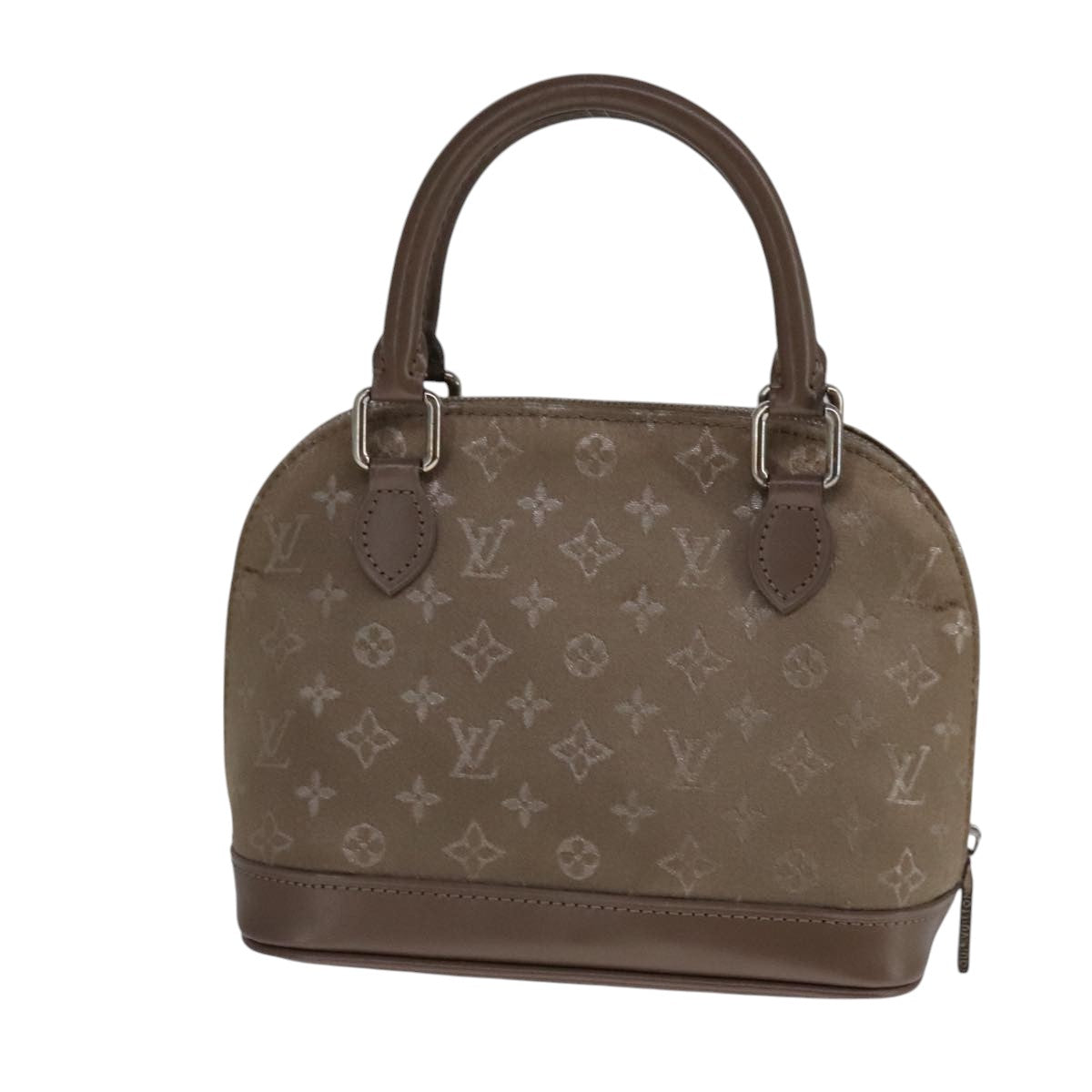 LOUIS VUITTON Monogram Satin Little Alma Hand Bag Gray M92147 LV Auth 108907