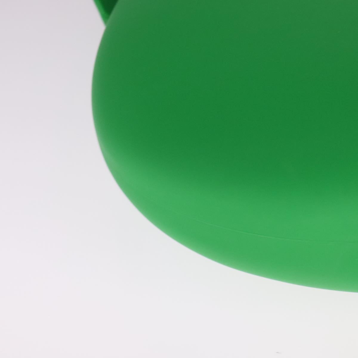 BOTTEGA VENETA Triangle Punch Shoulder Bag Rubber Green Auth 108918V