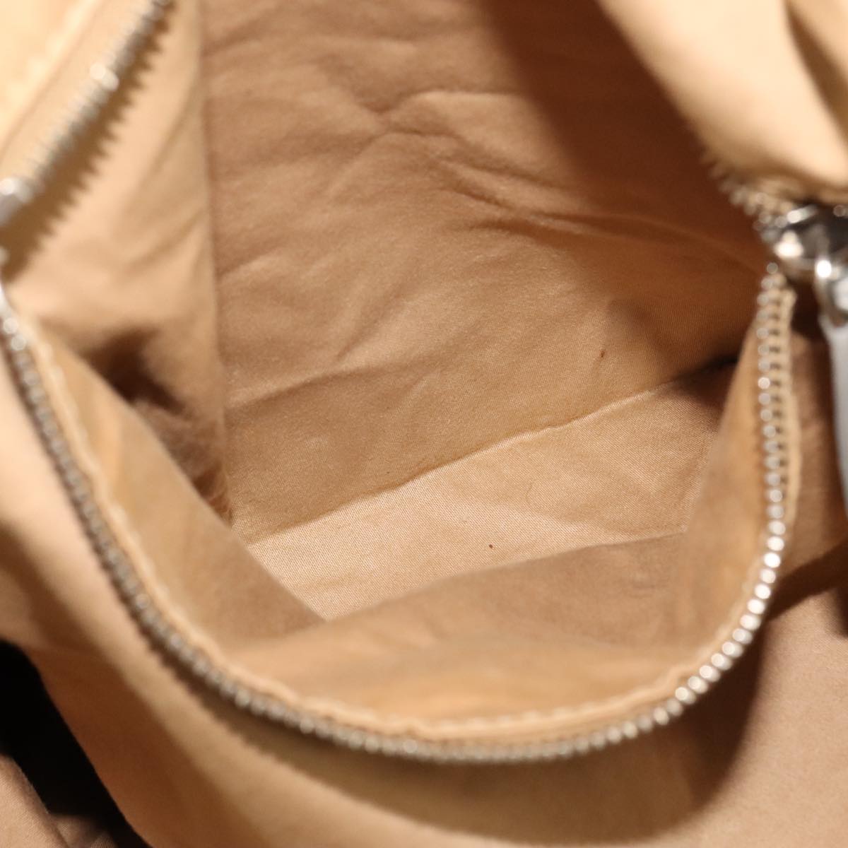 Miu Miu Tote Bag Leather 2way Silver Auth 109096