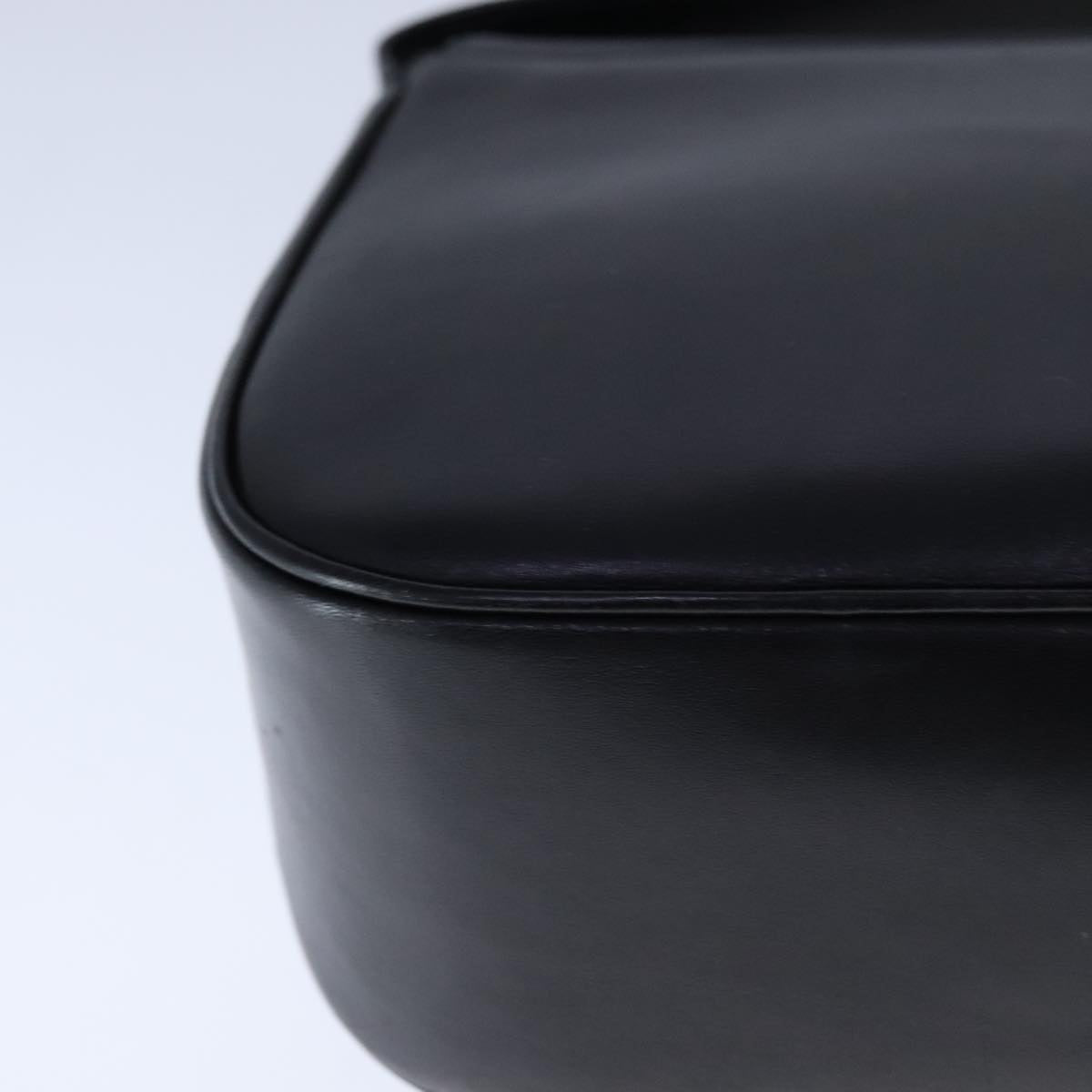 Salvatore Ferragamo Vala Shoulder Bag Leather Black Gold Auth 109105