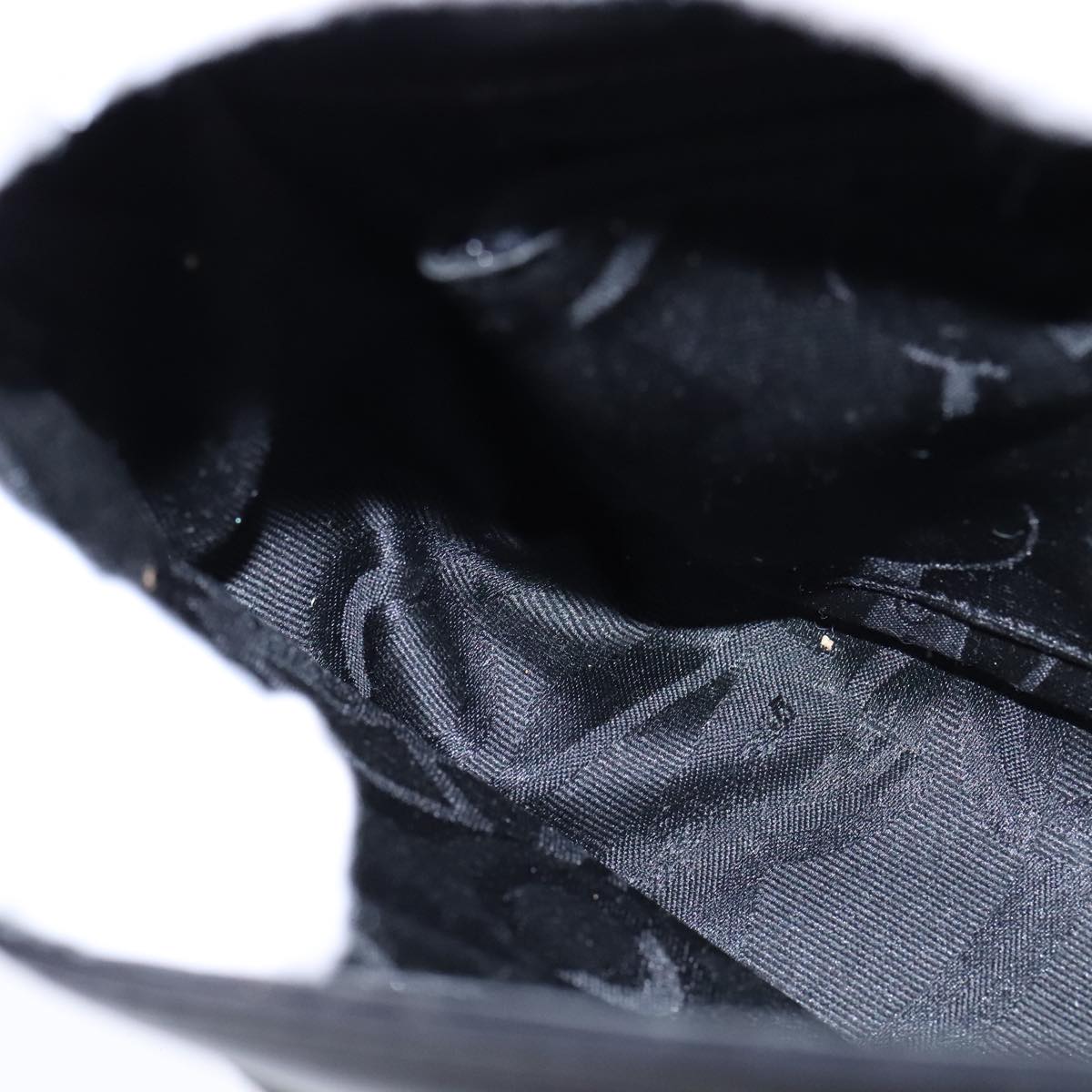 Salvatore Ferragamo Vala Shoulder Bag Leather Black Gold Auth 109105