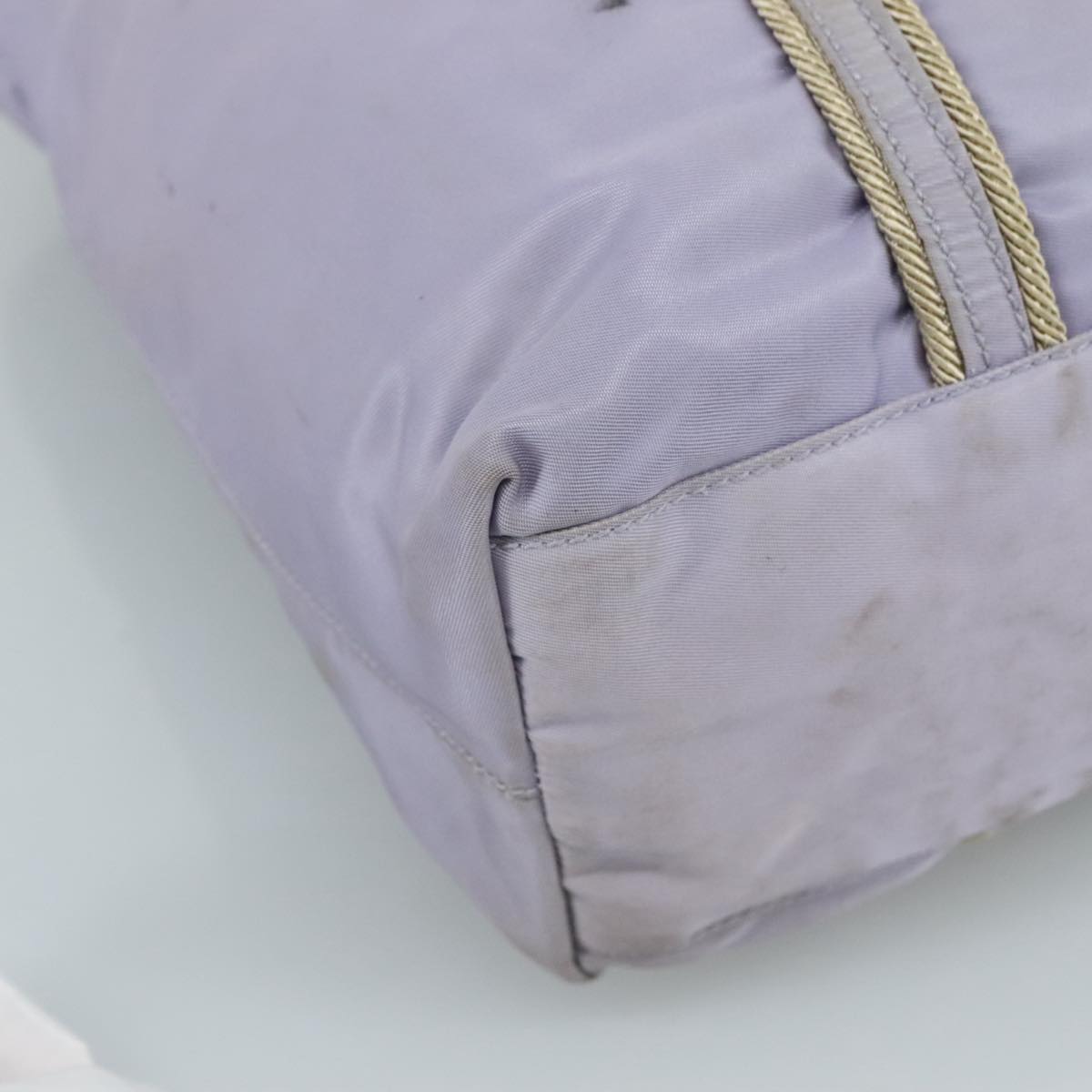 PRADA Tote Bag Nylon Purple Auth 109266