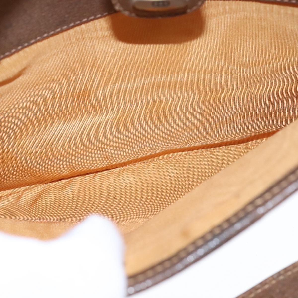 GUCCI GG Supreme Hand Bag PVC Leather Beige 10 02 021 Auth 109381
