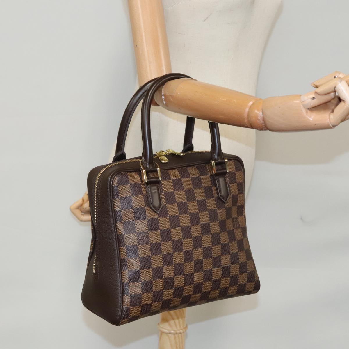 LOUIS VUITTON Damier Ebene Brera Hand Bag N51150 LV Auth 109447V