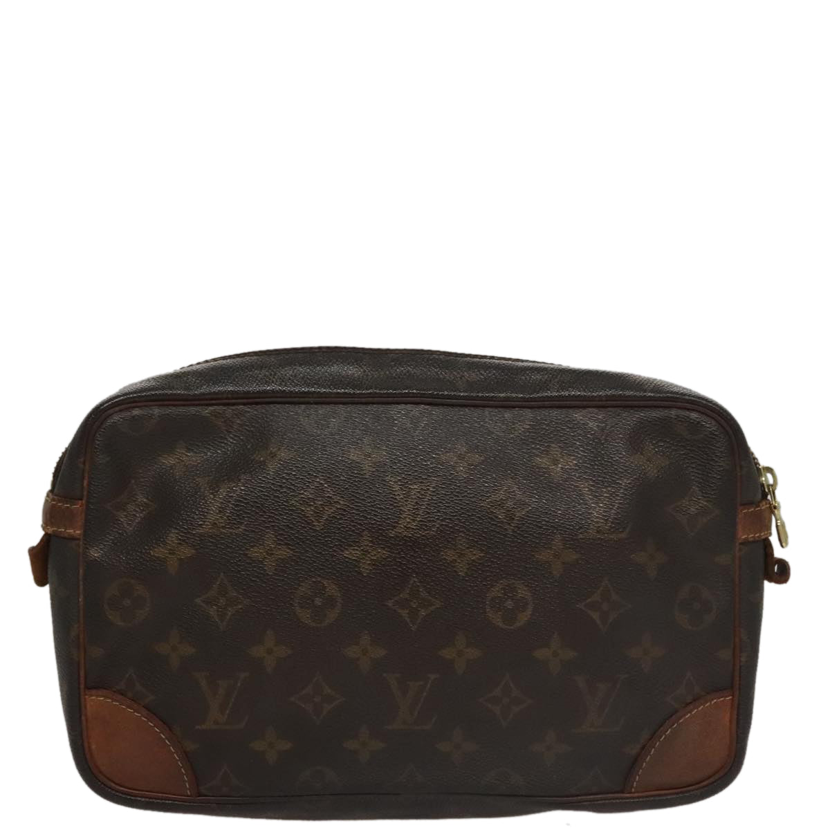 LOUIS VUITTON Monogram Compiegne 28 Clutch Bag M51845 LV Auth 109487
