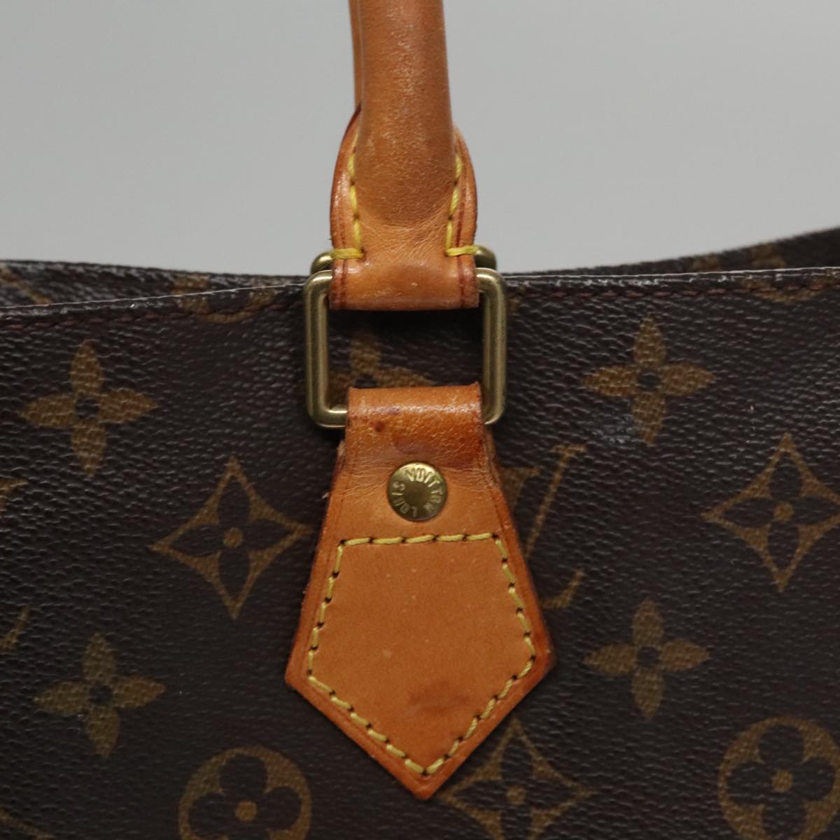 LOUIS VUITTON Monogram Sac Plat Hand Bag M51140 LV Auth 109616