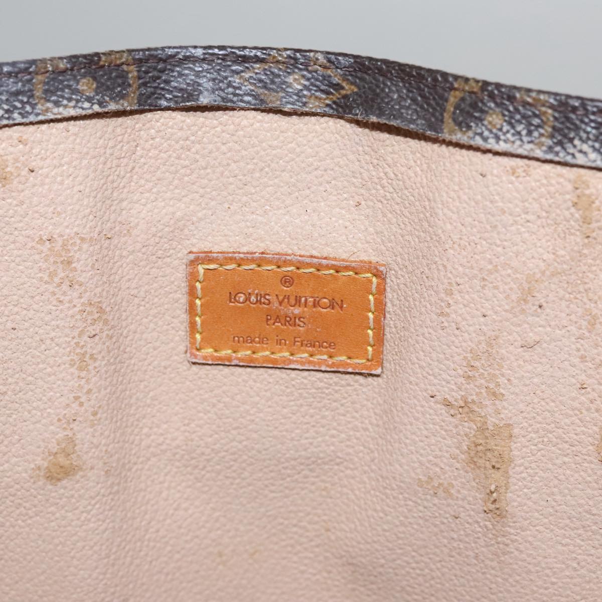 LOUIS VUITTON Monogram Sac Plat Hand Bag M51140 LV Auth 109616