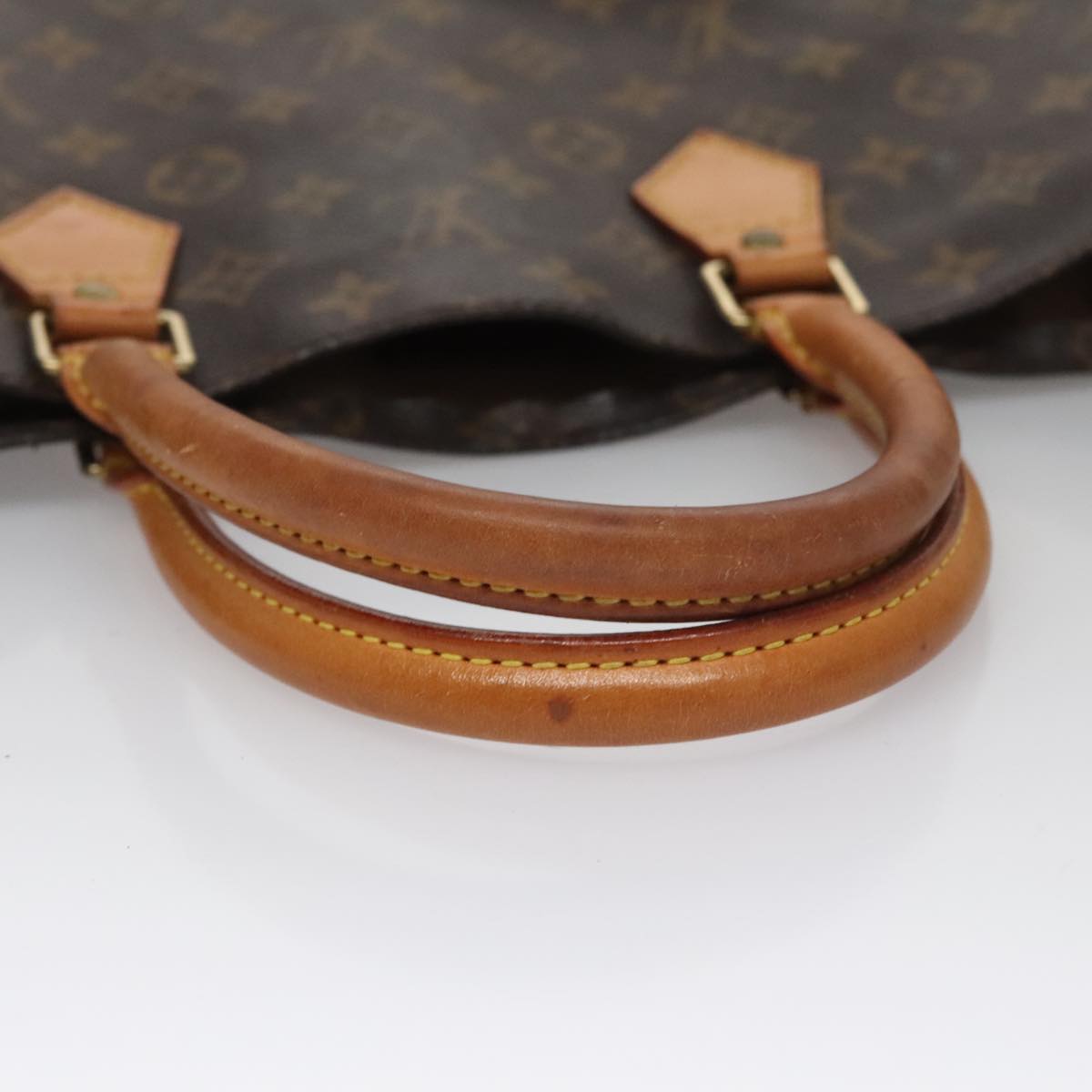 LOUIS VUITTON Monogram Sac Plat Hand Bag M51140 LV Auth 109616