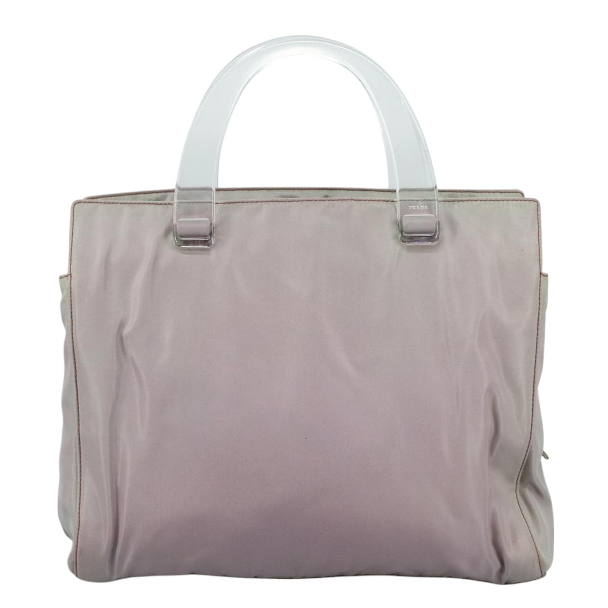 PRADA Hand Bag Nylon Purple Auth 109638
