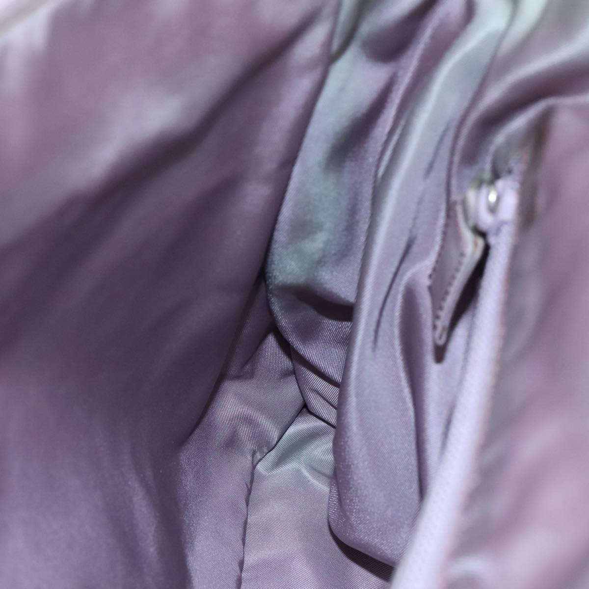 PRADA Hand Bag Nylon Purple Auth 109638