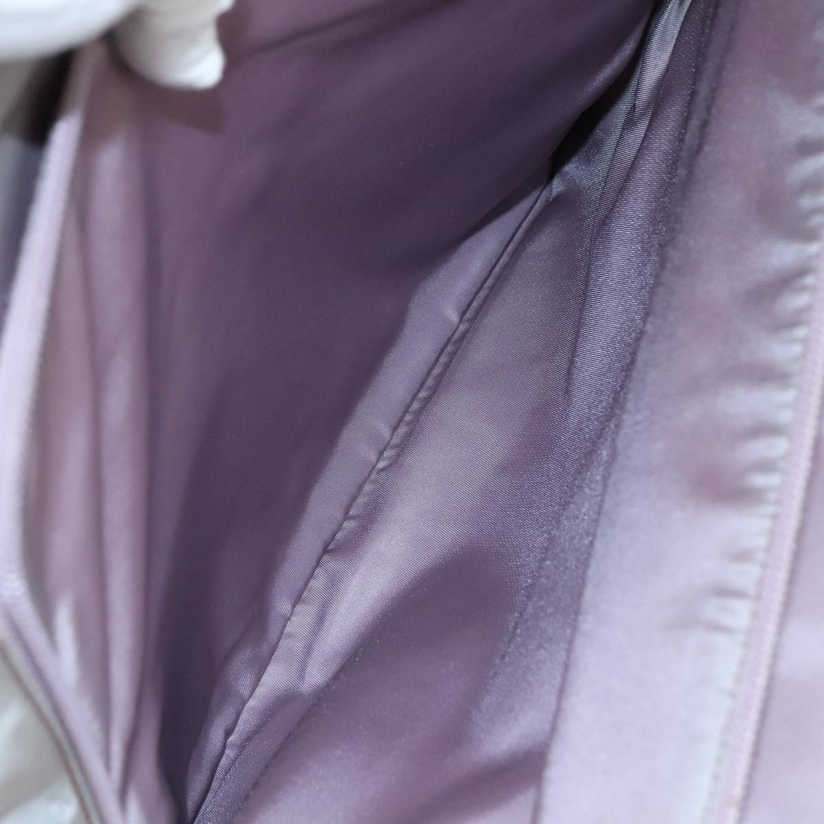 PRADA Hand Bag Nylon Purple Auth 109638