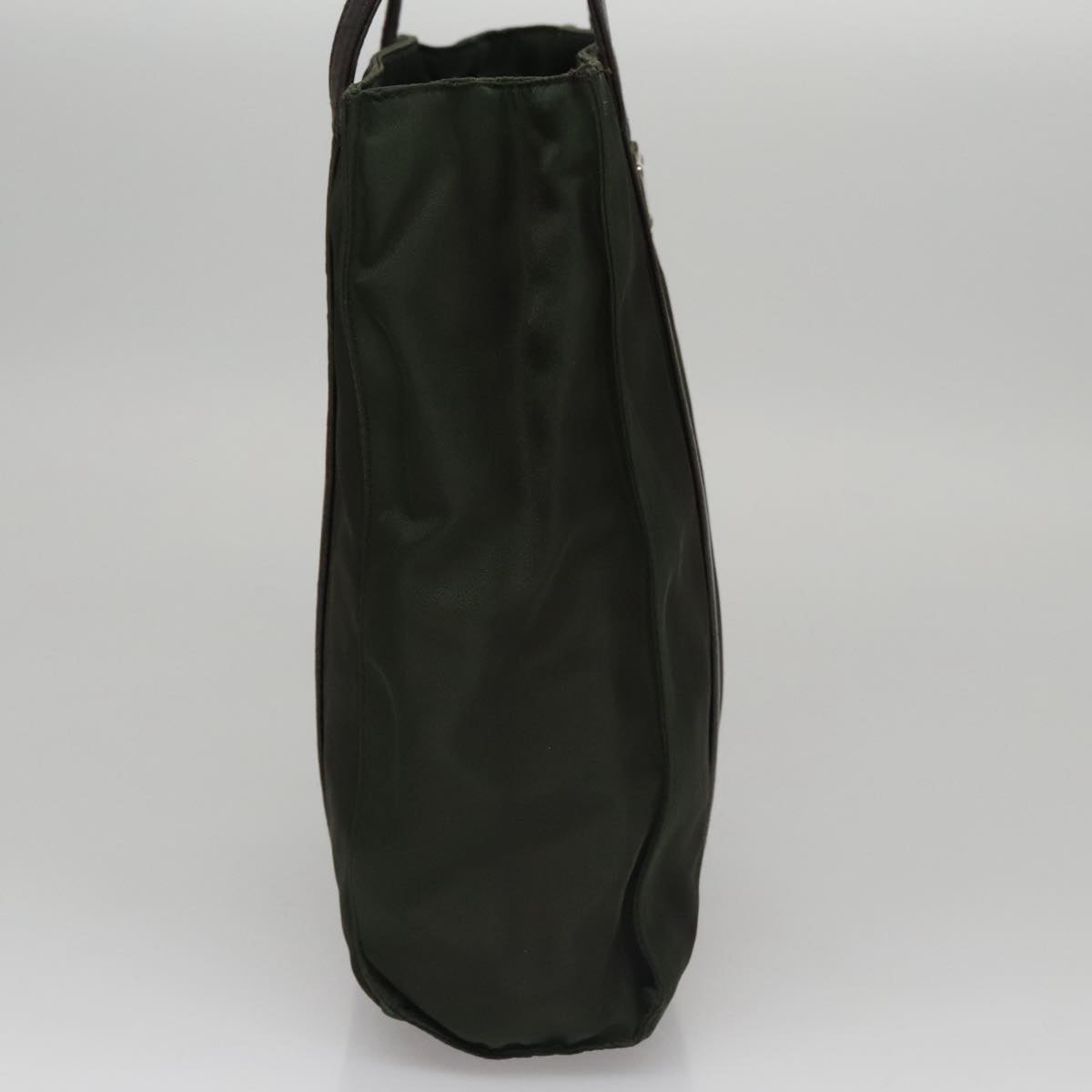 PRADA Hand Bag Nylon Khaki Auth 109677