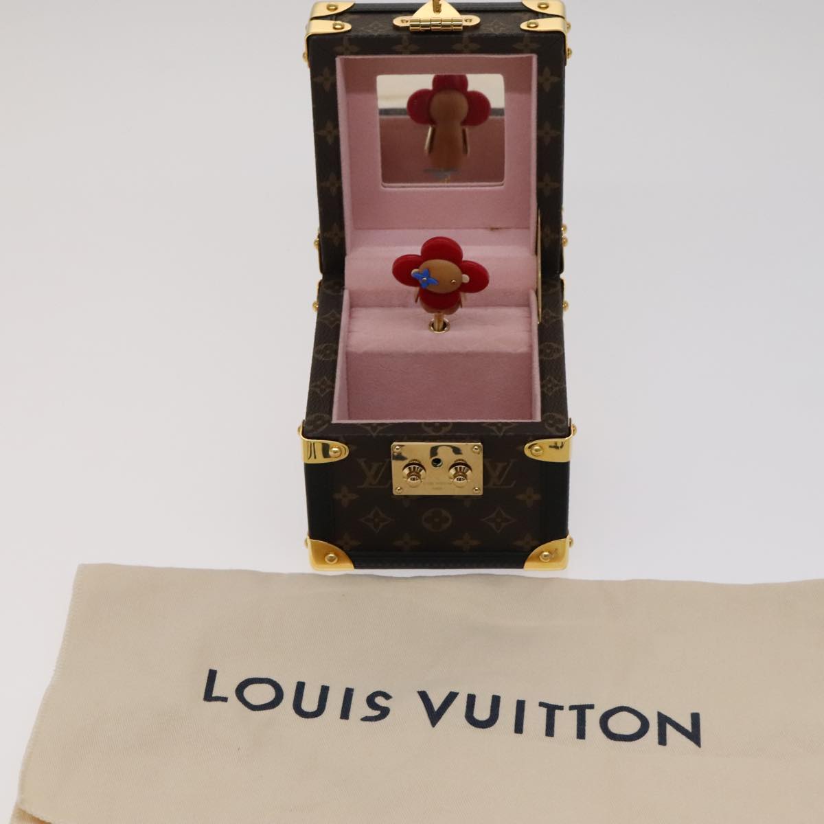 LOUIS VUITTON Monogram Boite Amsik Music box GI0267 LV Auth 109689AM