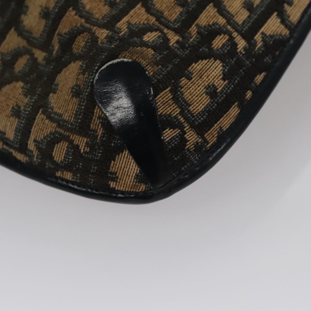 Christian Dior Trotter Canvas Shoulder Bag Navy Auth 109698