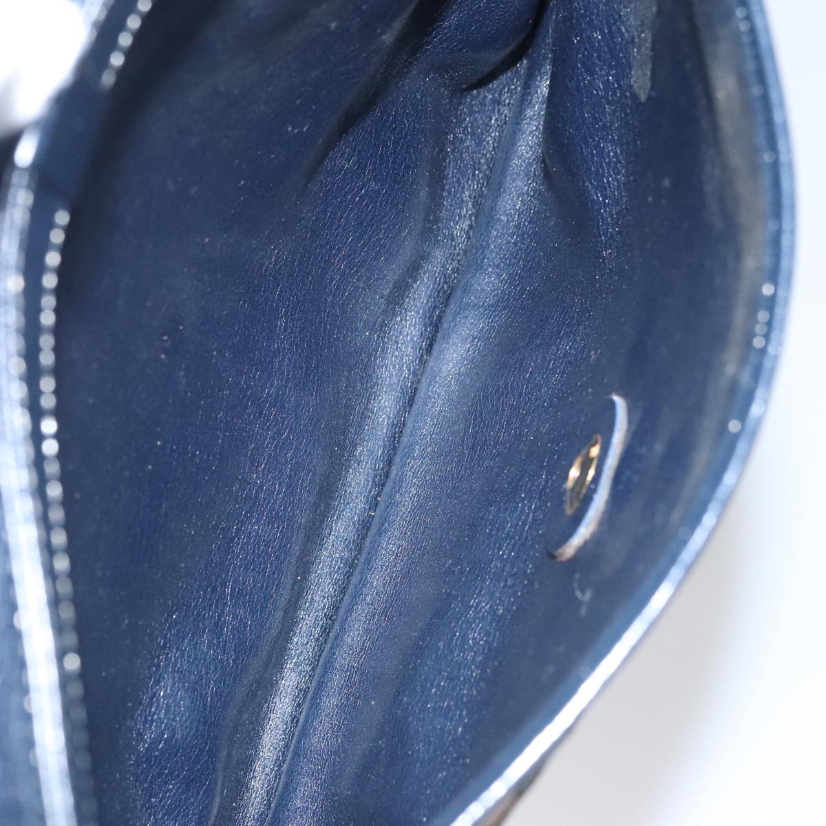 Christian Dior Trotter Canvas Shoulder Bag Navy Auth 109698