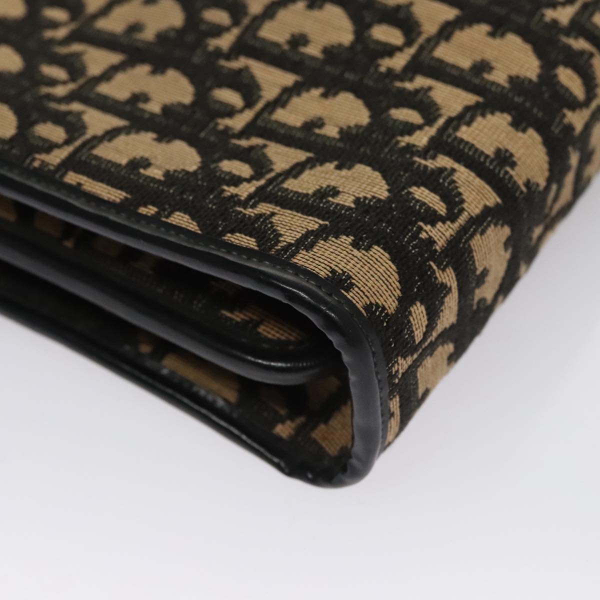 Christian Dior Trotter Canvas Shoulder Bag Navy Auth 109699