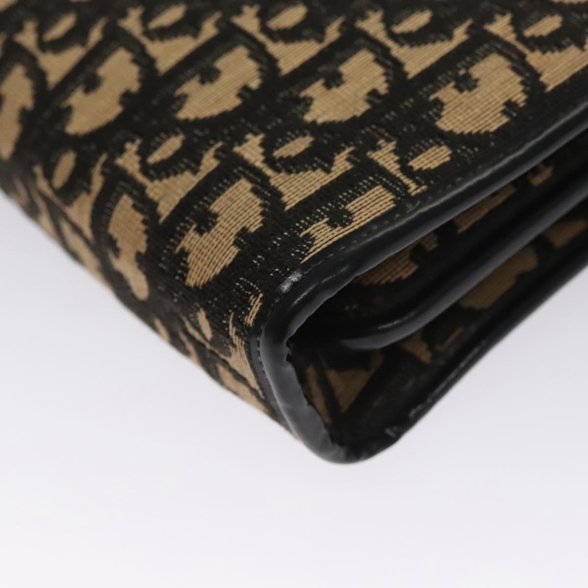 Christian Dior Trotter Canvas Shoulder Bag Navy Auth 109699