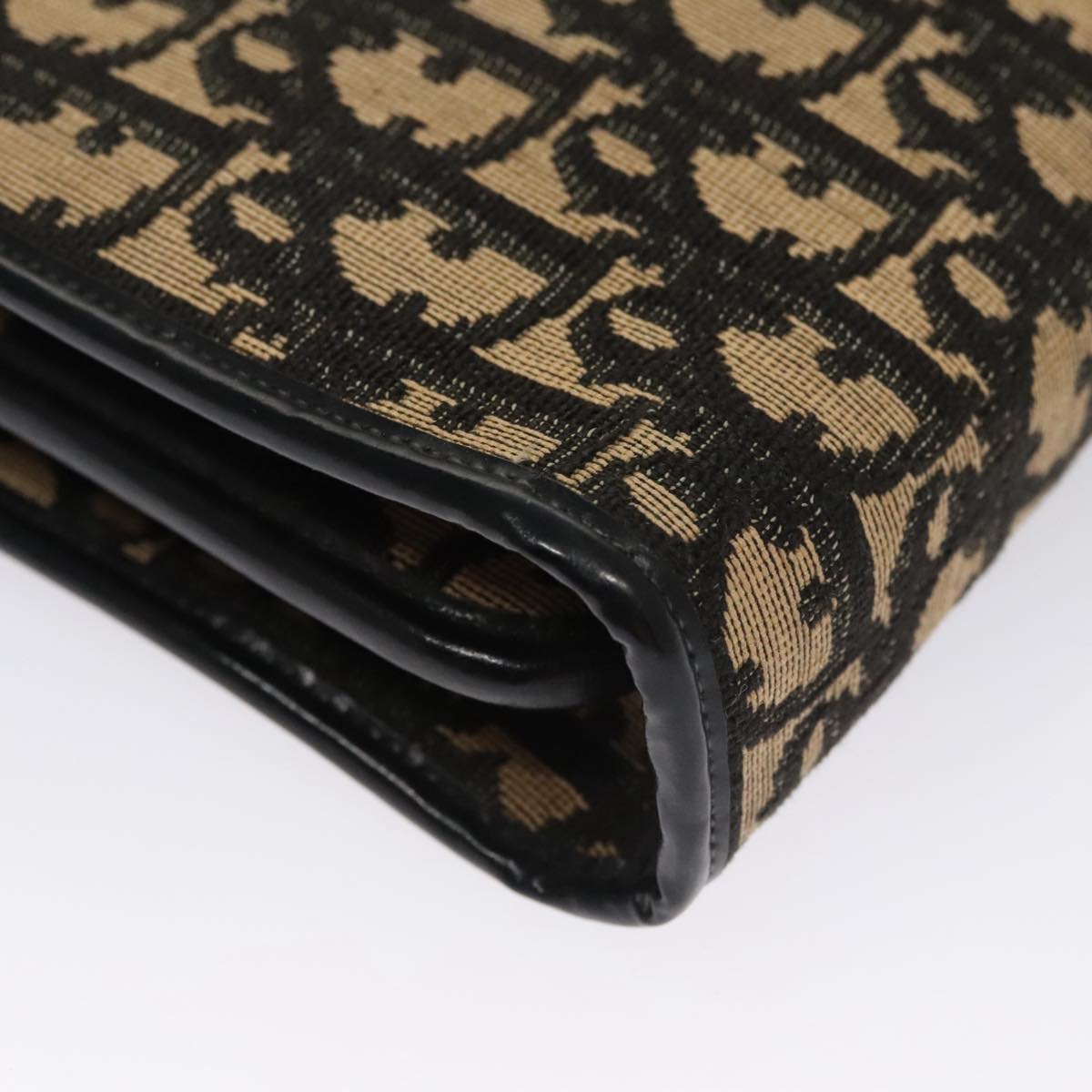 Christian Dior Trotter Canvas Shoulder Bag Navy Auth 109699