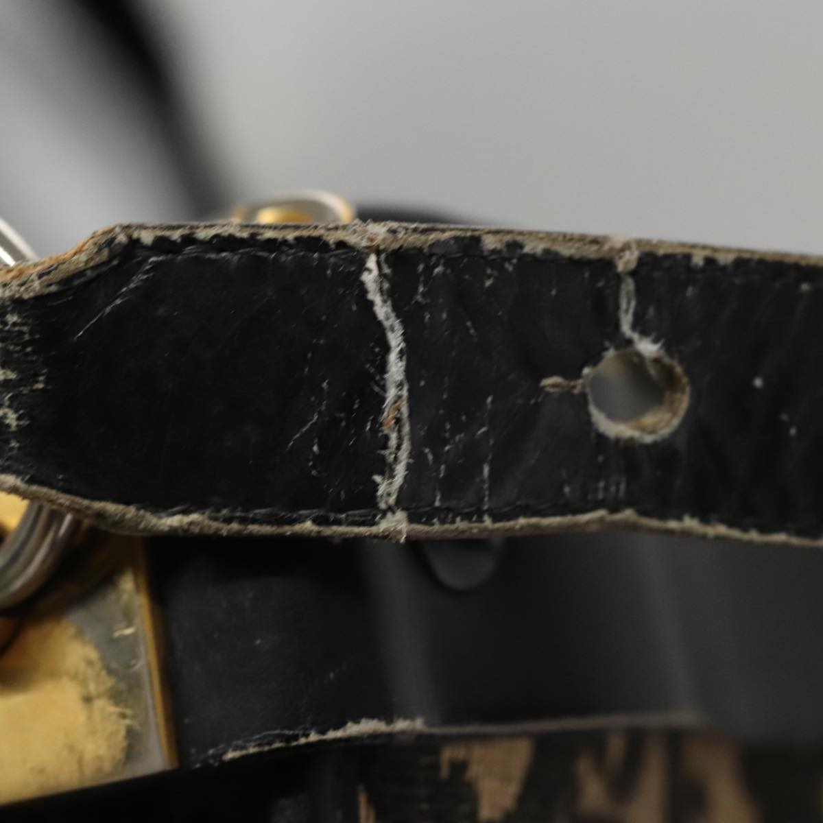 Christian Dior Trotter Canvas Shoulder Bag Navy Auth 109699