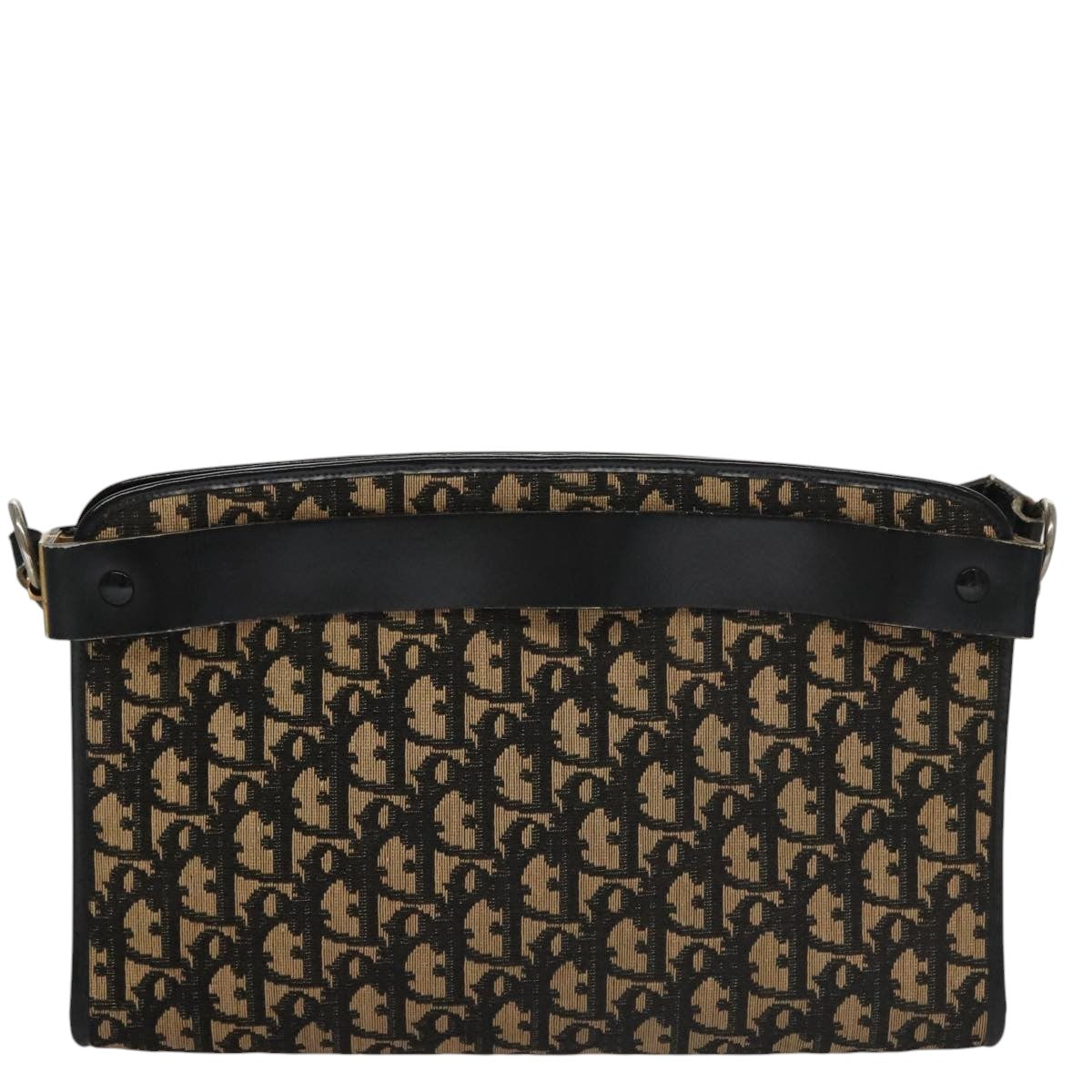 Christian Dior Trotter Canvas Shoulder Bag Navy Auth 109699