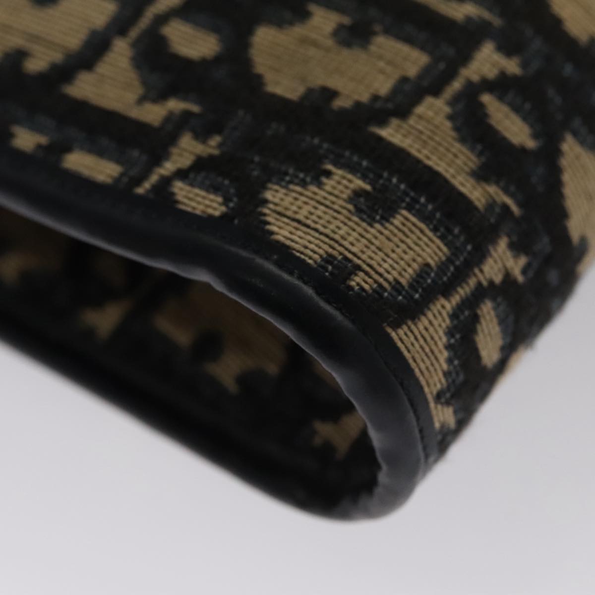 Christian Dior Trotter Canvas Shoulder Bag Navy Auth 109700