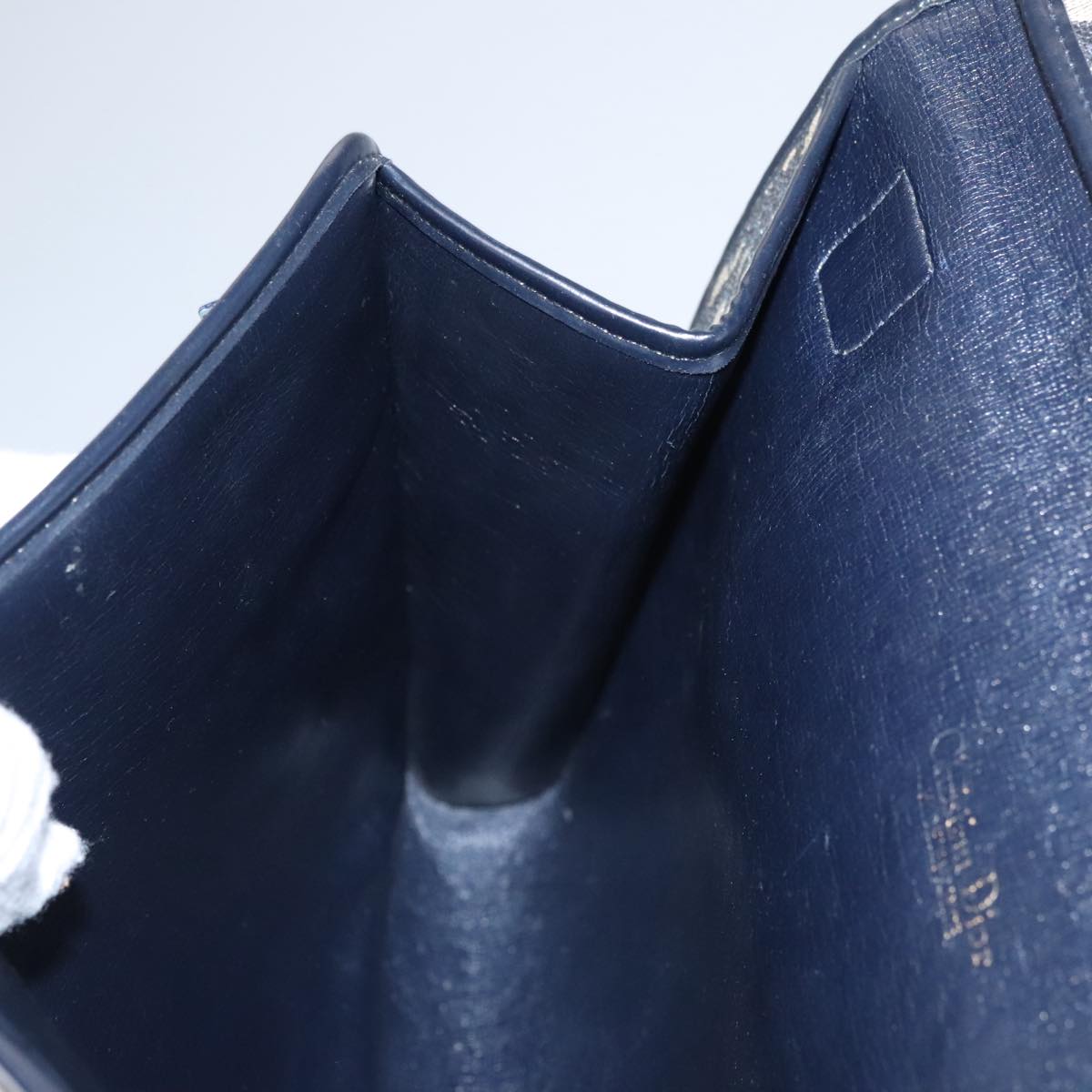 Christian Dior Trotter Canvas Shoulder Bag Navy Auth 109700