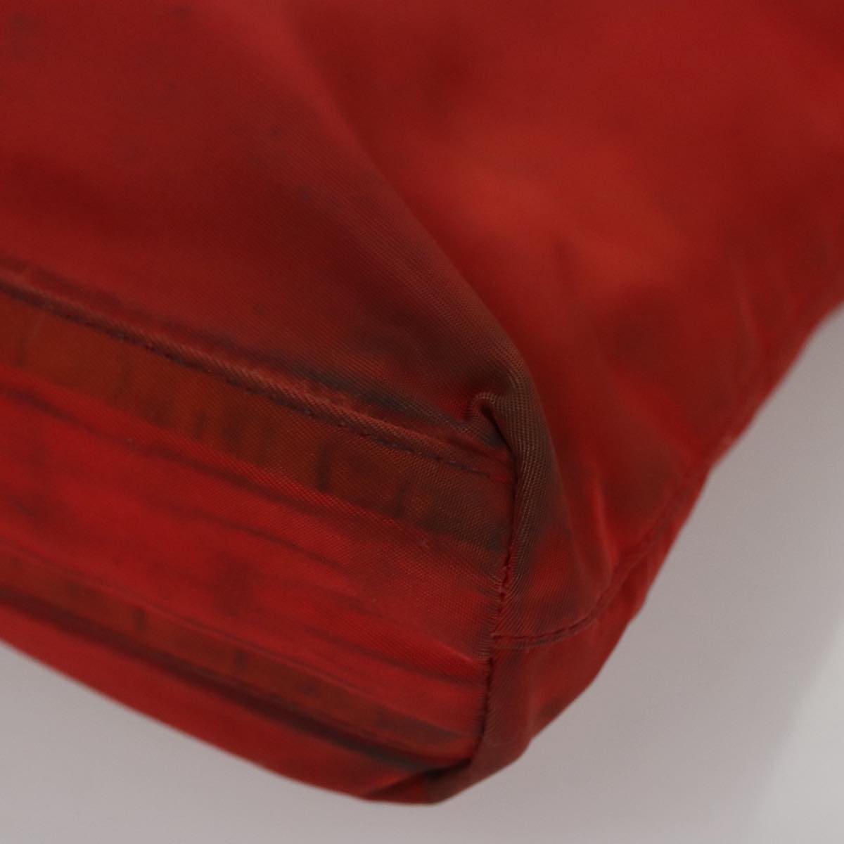 PRADA Shoulder Bag Nylon Red Auth 109708