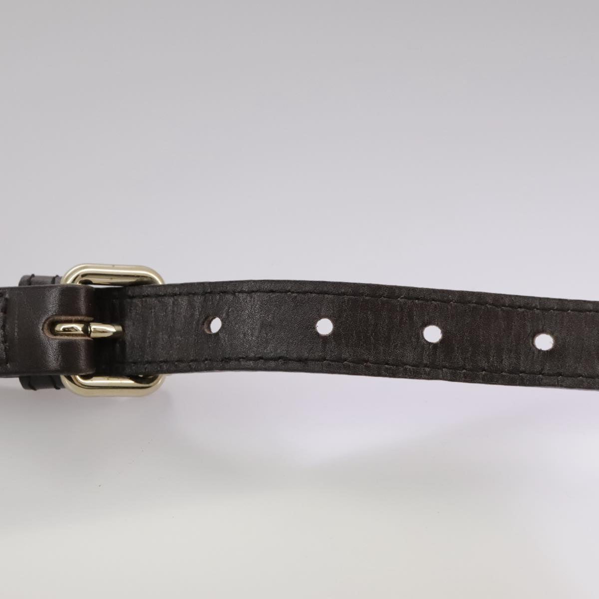 BURBERRY Nova Check Shoulder Bag PVC Leather Beige Auth 109722