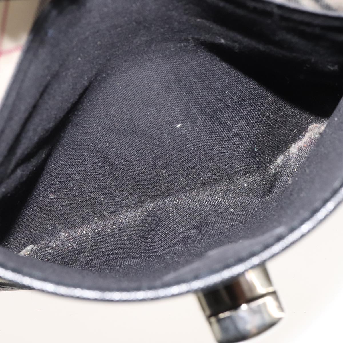 BURBERRY Nova Check Shoulder Bag Canvas Beige Auth 109723