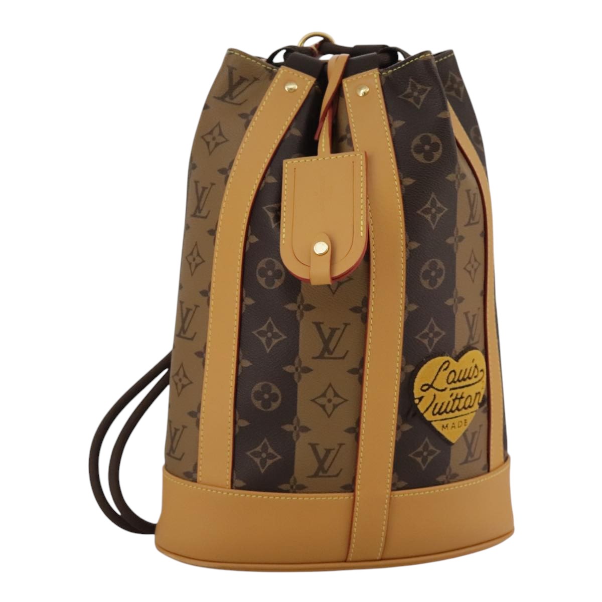 LOUIS VUITTON Monogram Stripe Randonnee messenger Shoulder M45968 Auth 109777A