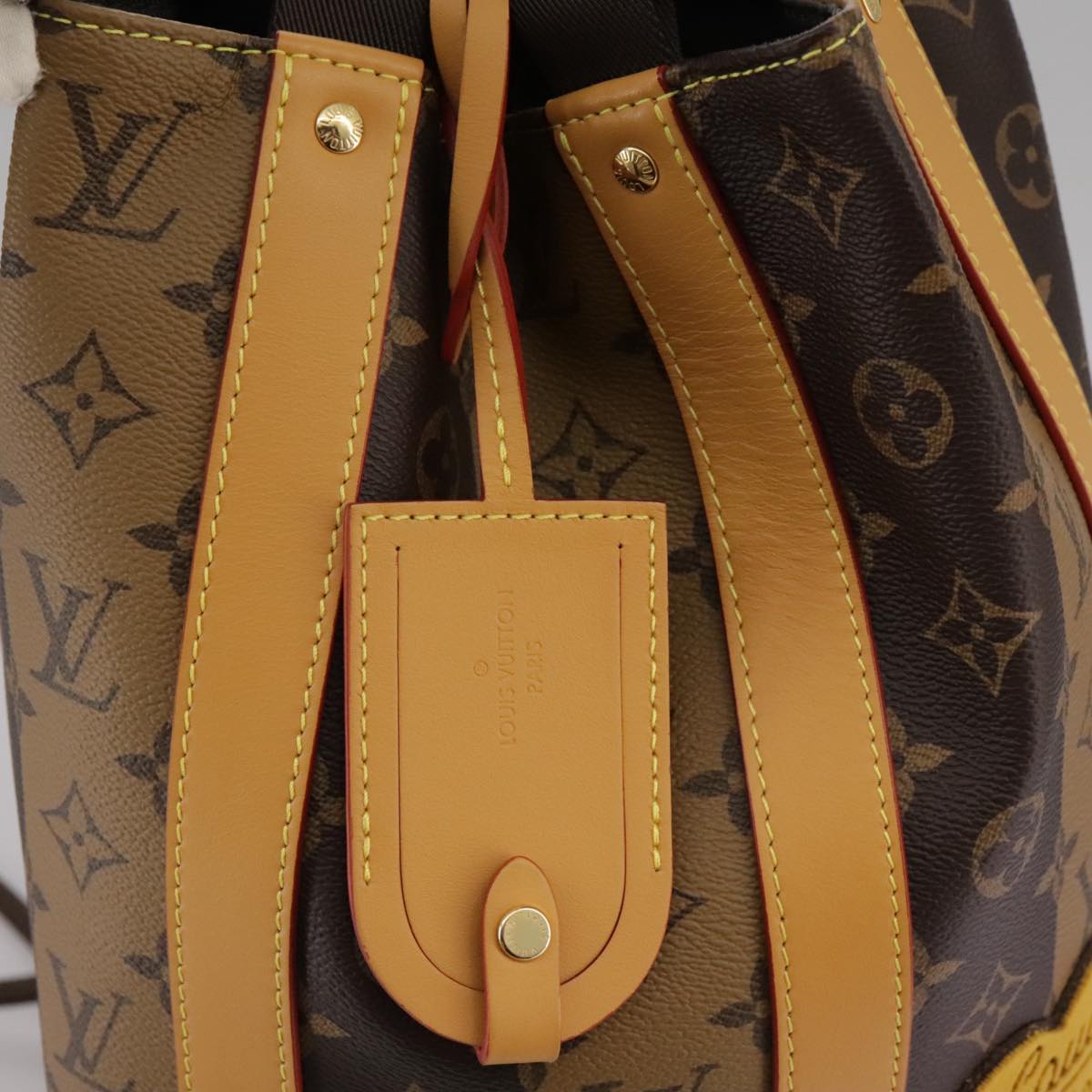 LOUIS VUITTON Monogram Stripe Randonnee messenger Shoulder M45968 Auth 109777A