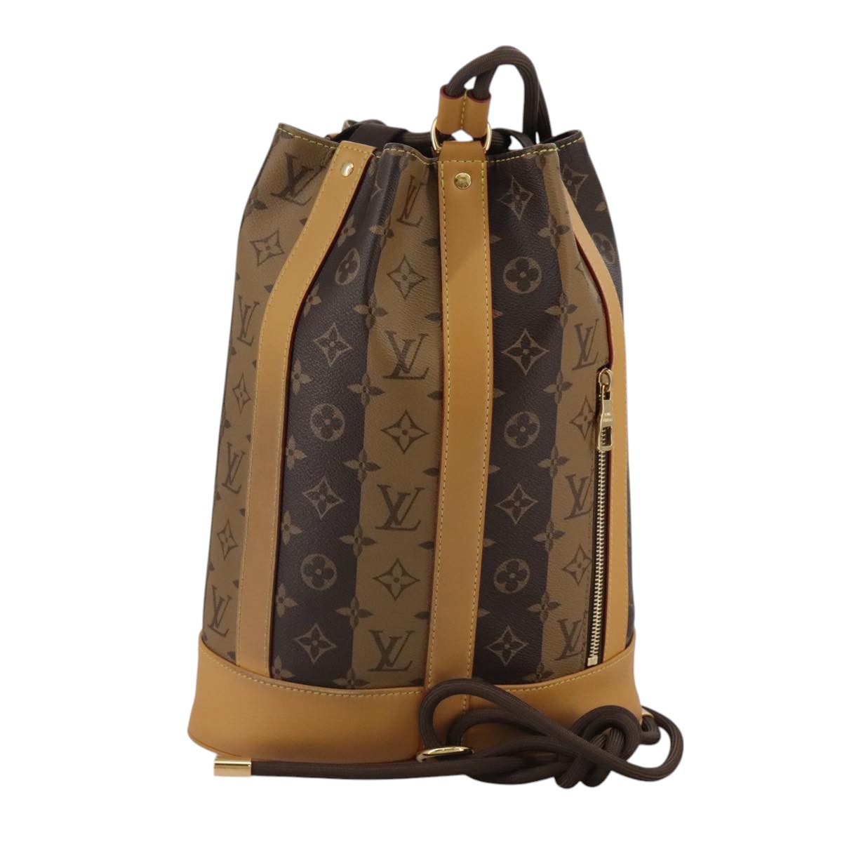 LOUIS VUITTON Monogram Stripe Randonnee messenger Shoulder M45968 Auth 109777A