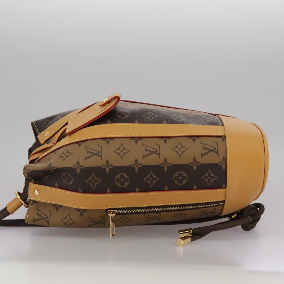 LOUIS VUITTON Monogram Stripe Randonnee messenger Shoulder M45968 Auth 109777A