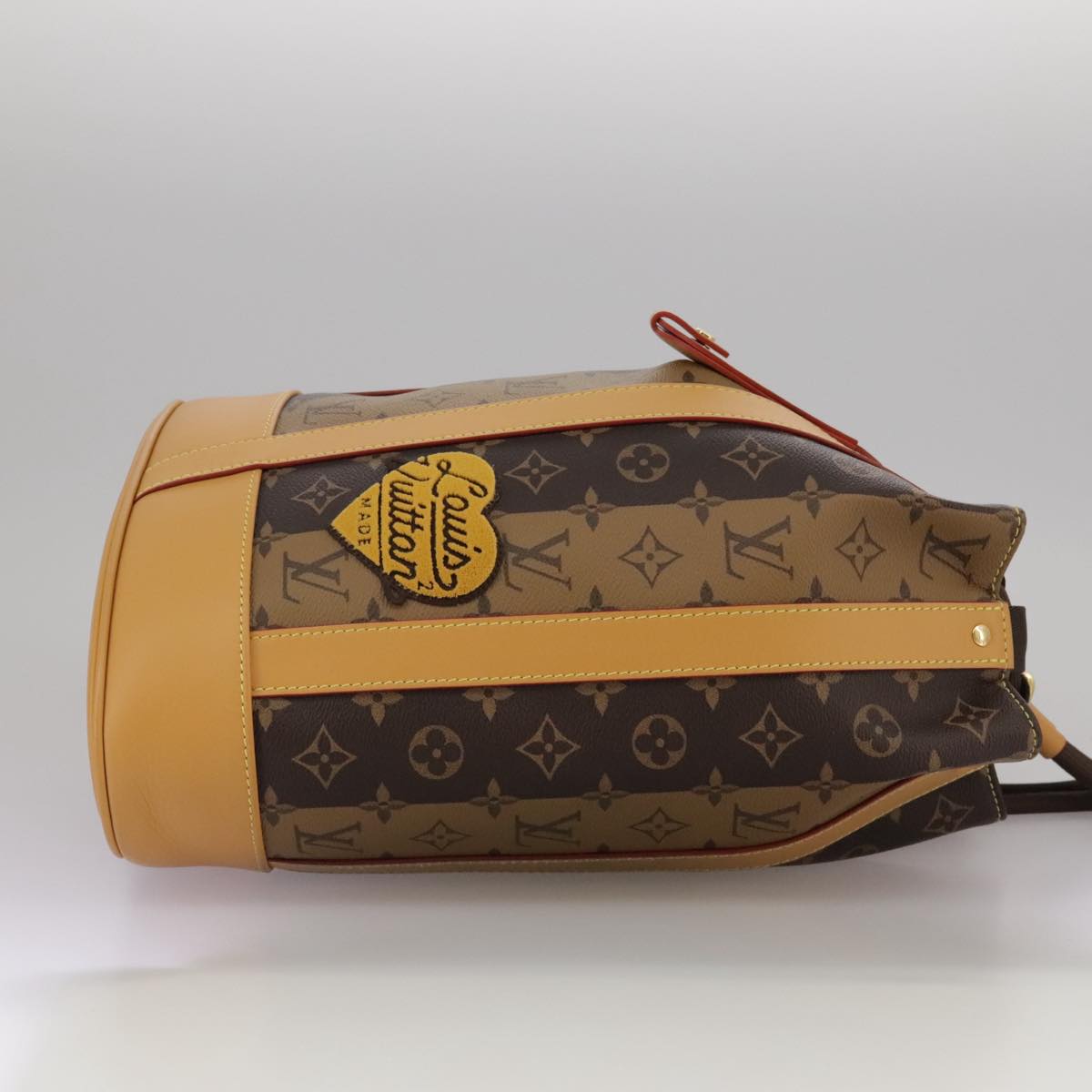LOUIS VUITTON Monogram Stripe Randonnee messenger Shoulder M45968 Auth 109777A