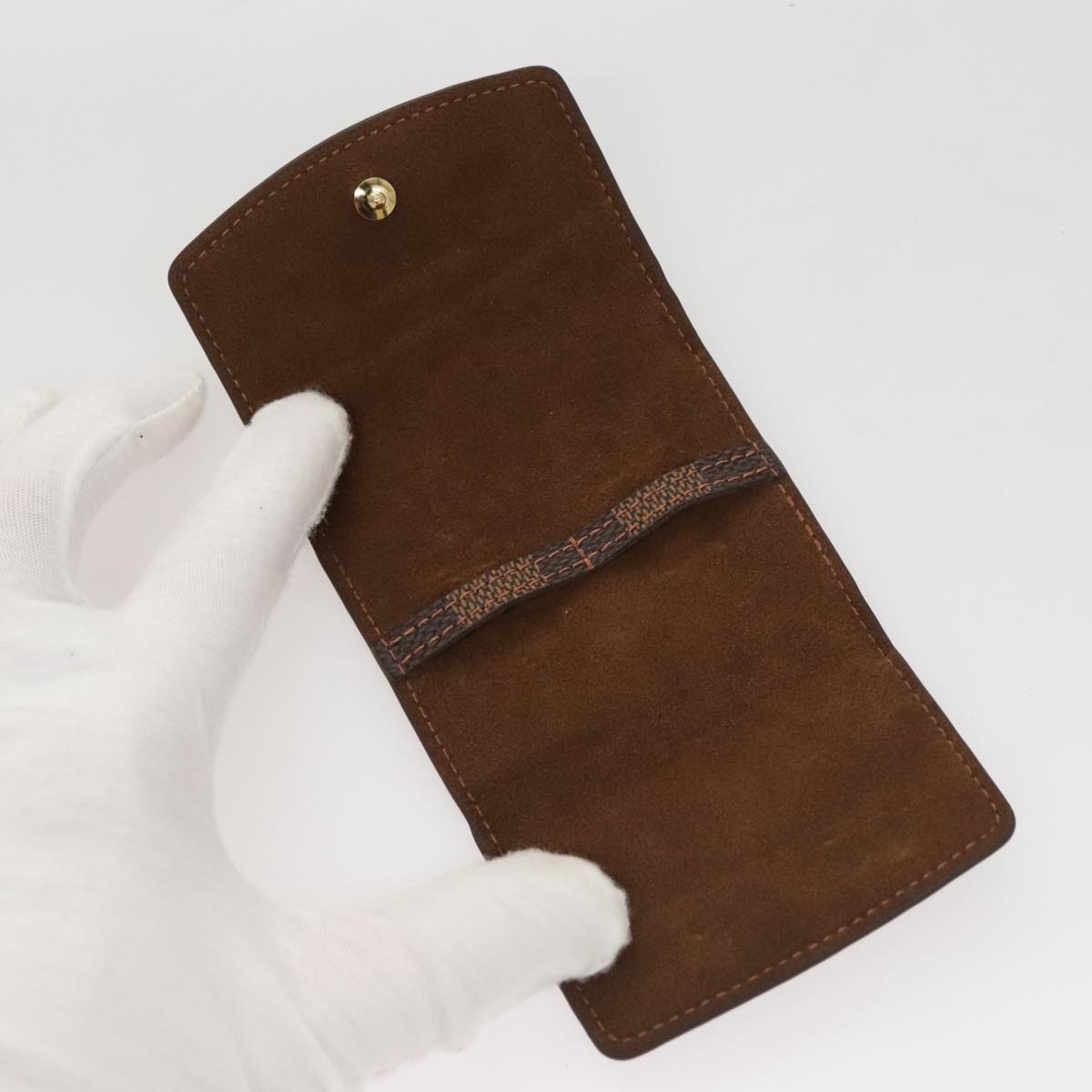 LOUIS VUITTON Damier Ebene Cuff Case LV Auth 109785