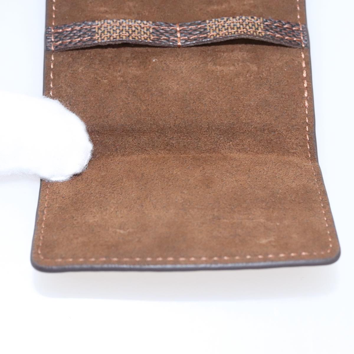 LOUIS VUITTON Damier Ebene Cuff Case LV Auth 109785