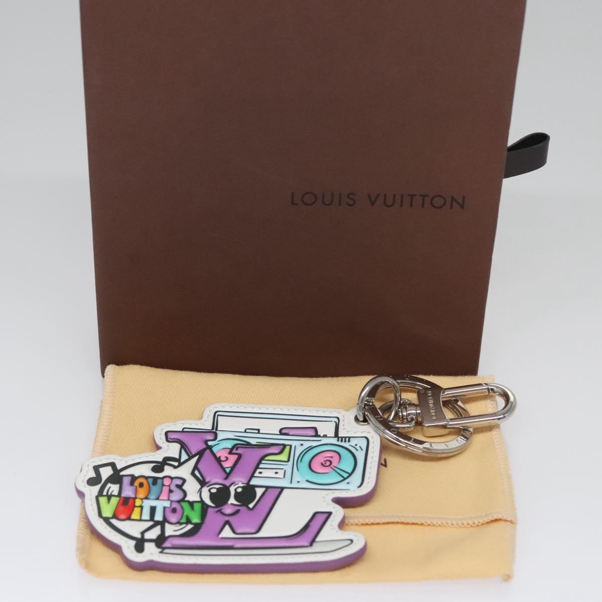 LOUIS VUITTON Monogram Comics Key Holder Purple MP3456 LV Auth 109798SAM