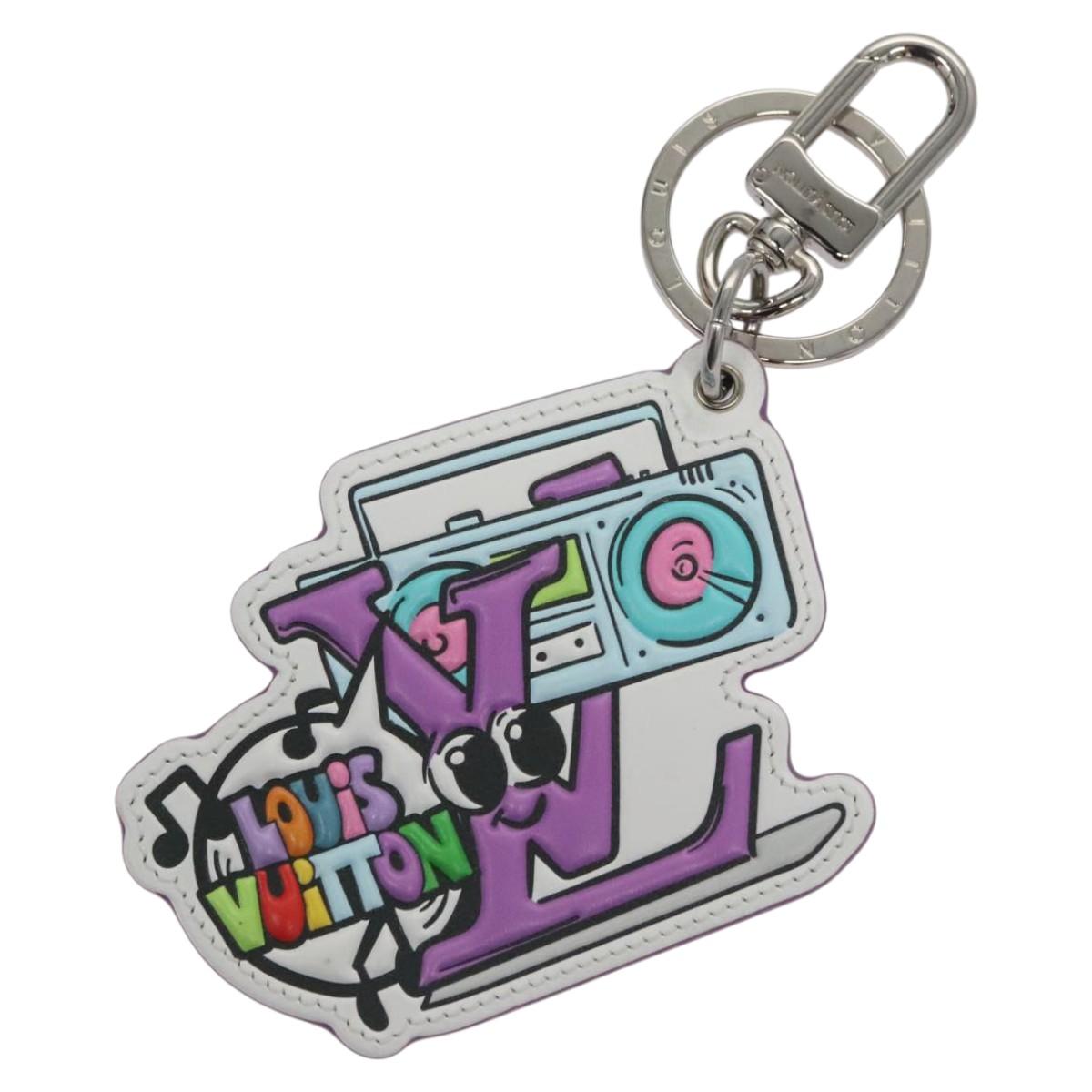 LOUIS VUITTON Monogram Comics Key Holder Purple MP3456 LV Auth 109798A
