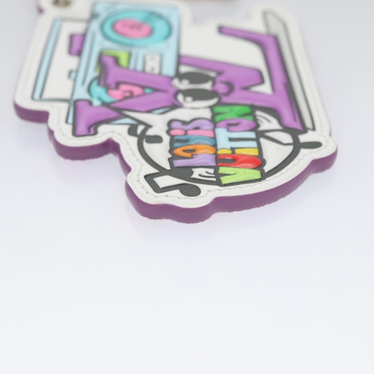 LOUIS VUITTON Monogram Comics Key Holder Purple MP3456 LV Auth 109798SAM