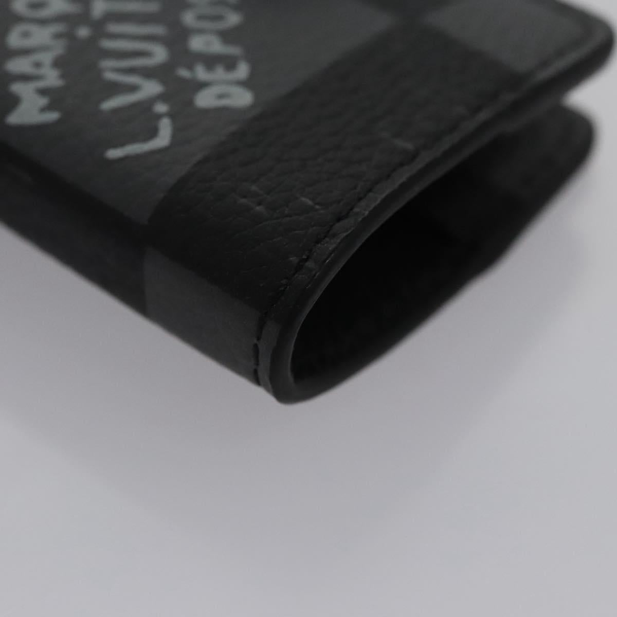 LOUIS VUITTON Damier Archives Porte Cles Carnet Key Holder M00480 Auth 109800M