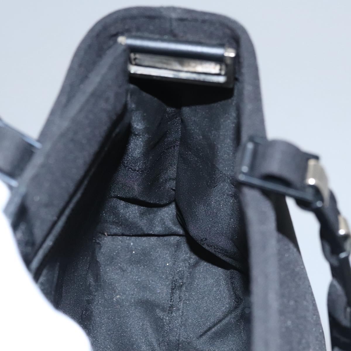 Salvatore Ferragamo Hand Bag Nylon Black Auth 109806