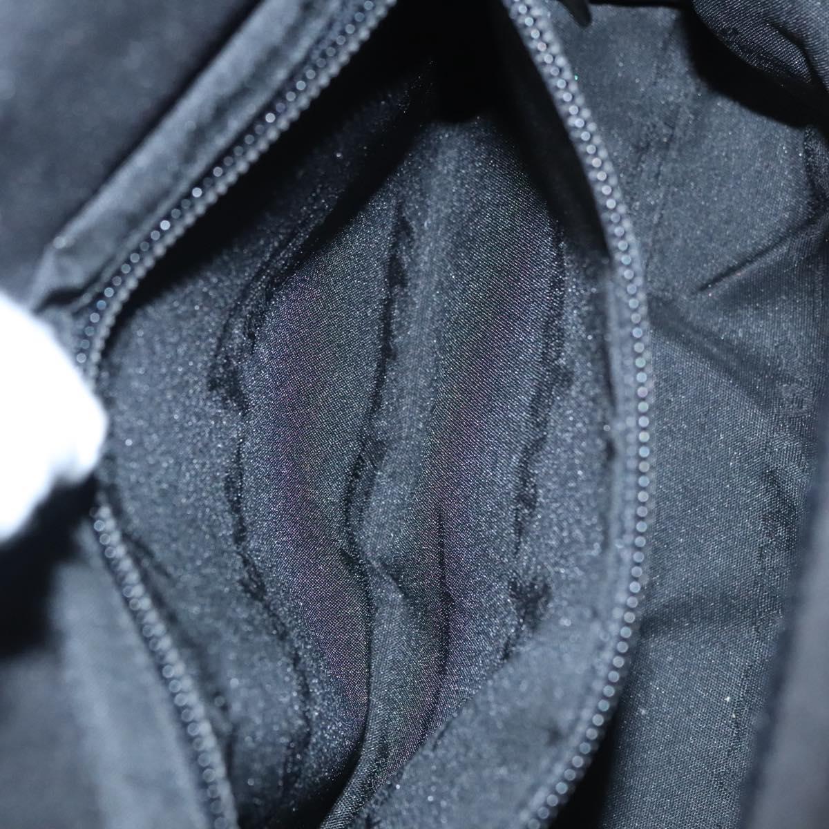 Salvatore Ferragamo Hand Bag Nylon Black Auth 109806