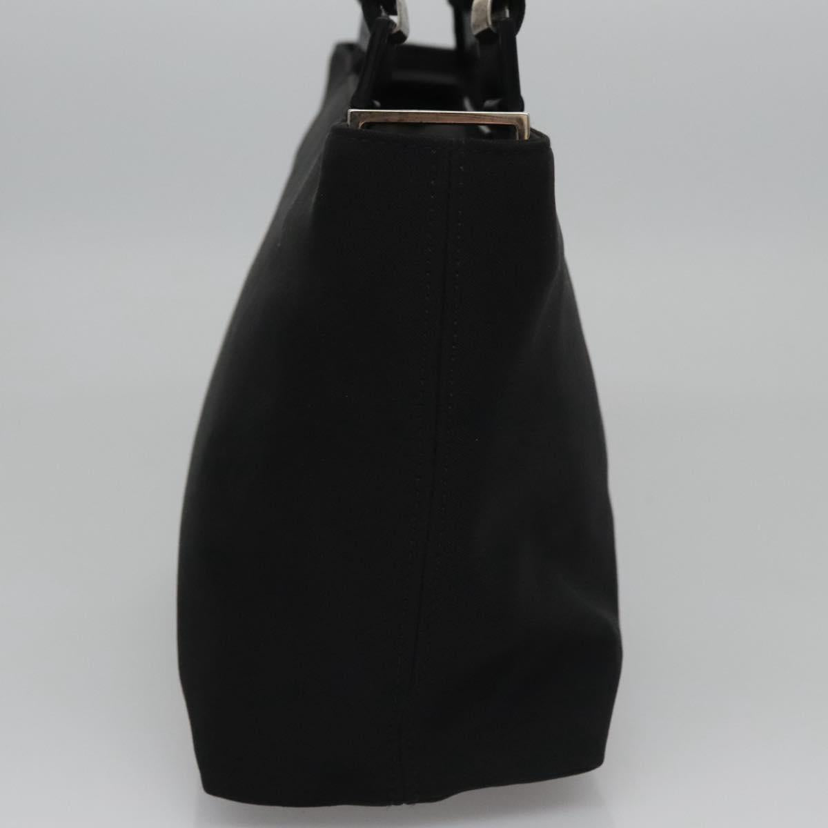 Salvatore Ferragamo Hand Bag Nylon Black Auth 109806