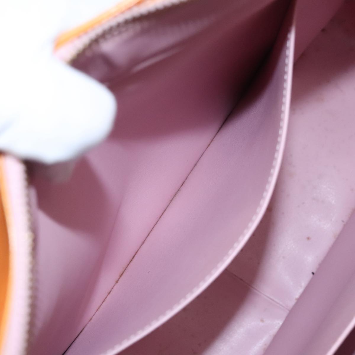 LOUIS VUITTON Monogram Vernis Columbus Bag Marshmallow Pink M91032 Auth 109860