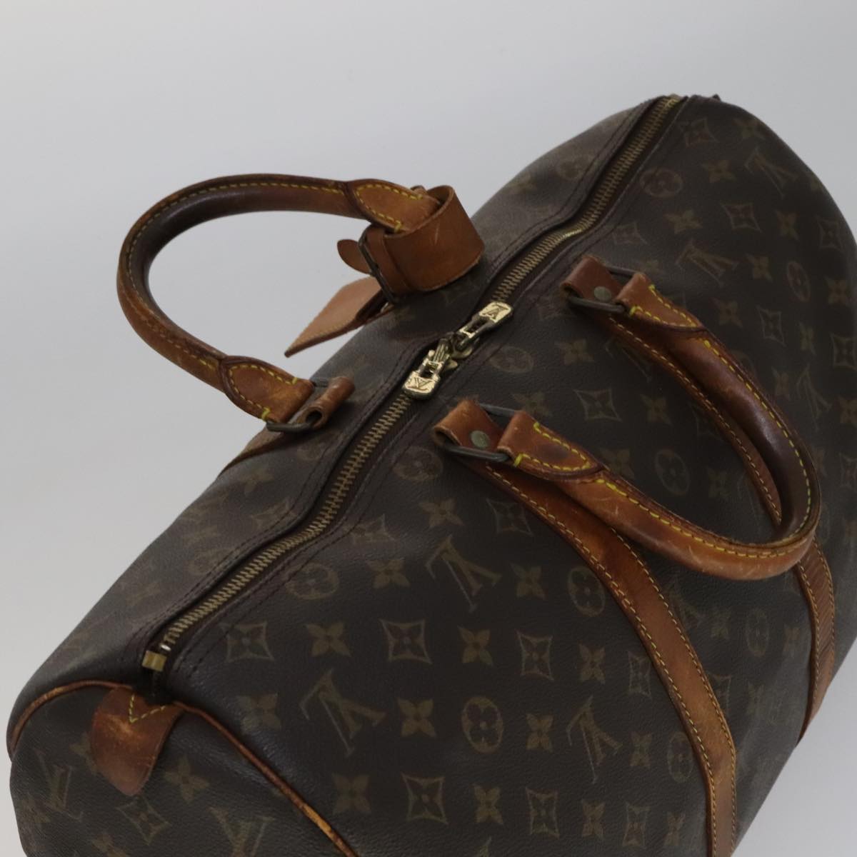 LOUIS VUITTON Monogram Keepall 45 Boston Bag M41428 LV Auth 109876