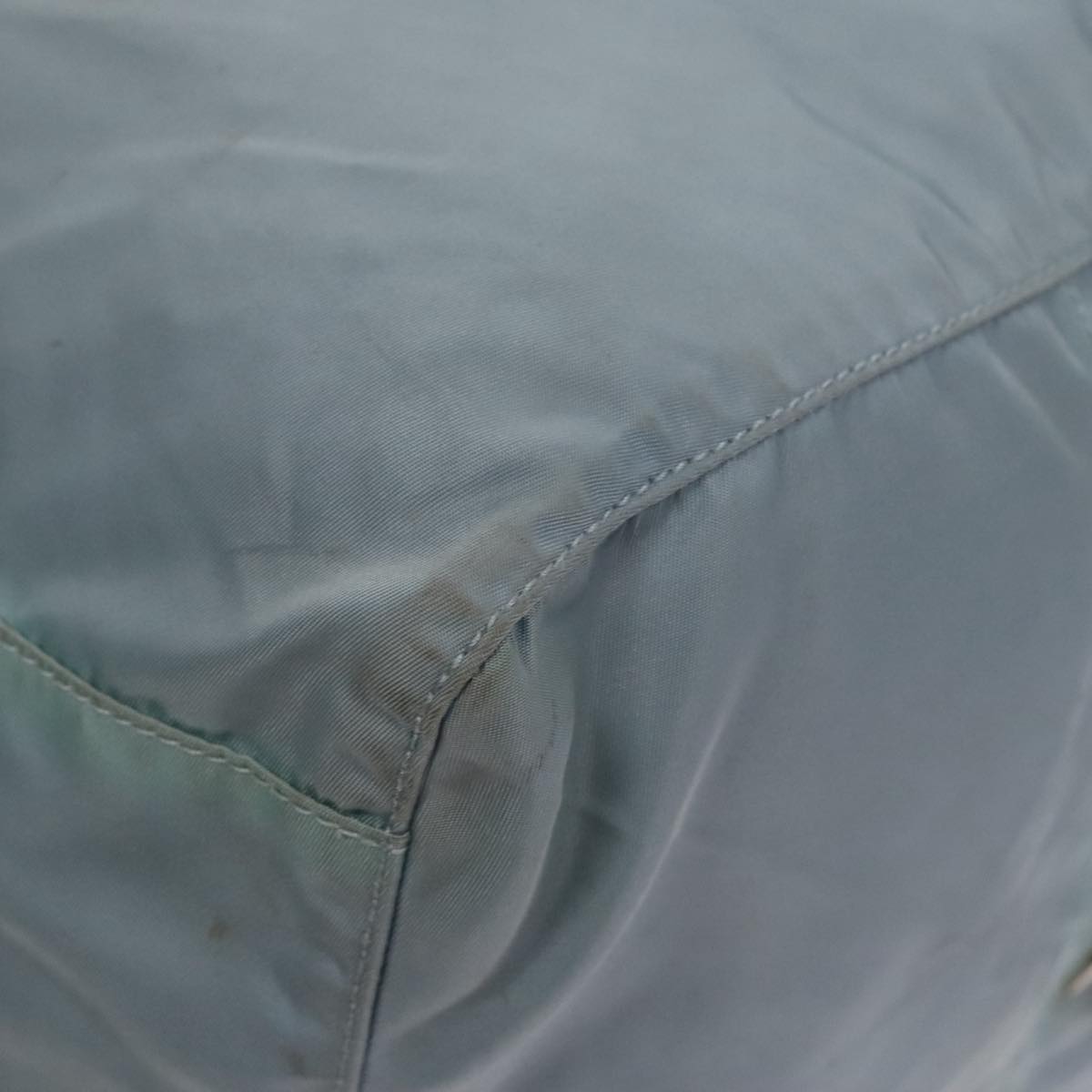 PRADA Shoulder Bag Nylon Light Blue Auth 109898