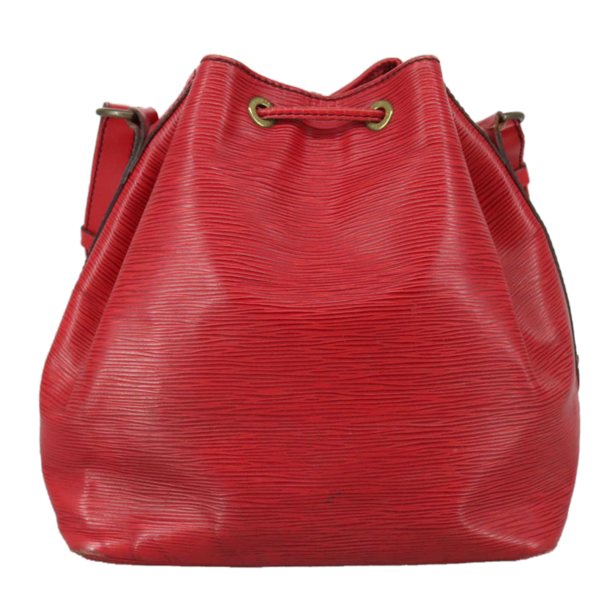 LOUIS VUITTON Epi Petit Noe Shoulder Bag Red M44107 LV Auth 109921