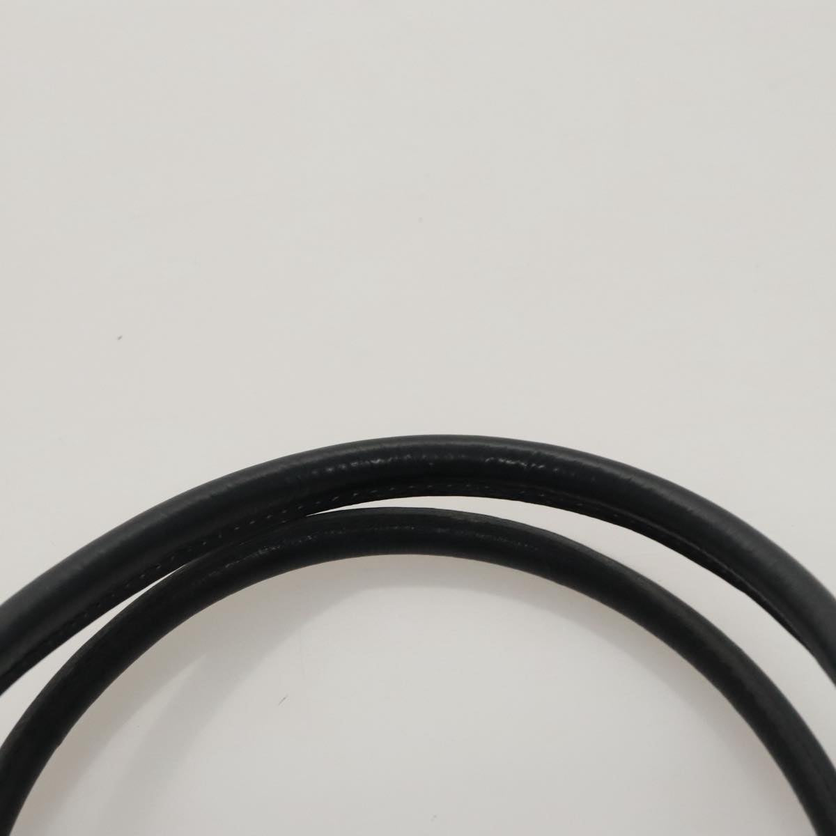 Christian Dior Trotter Canvas Hand Bag Navy Gold Auth 109925