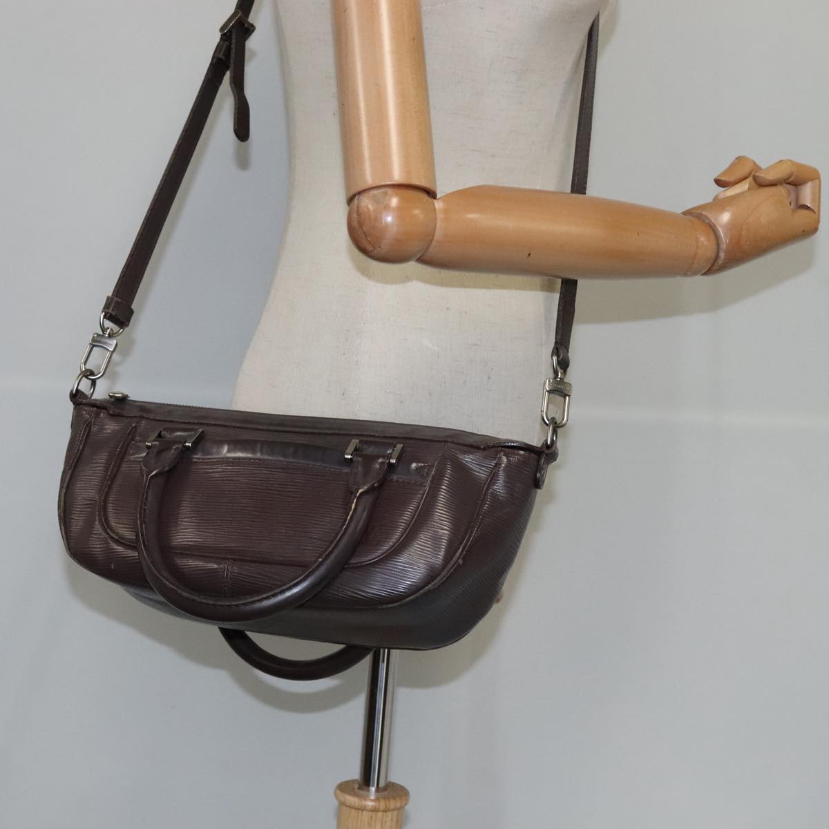 LOUIS VUITTON Epi Danura PM Hand Bag 2way Mocha M5891D LV Auth 109933