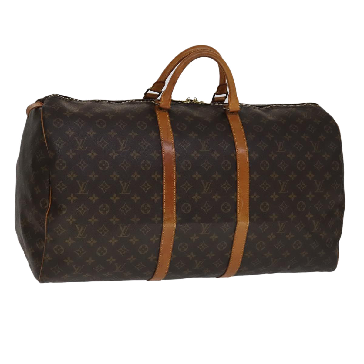LOUIS VUITTON Monogram Keepall 60 Boston Bag M41422 LV Auth 109934
